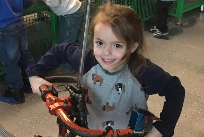 Girl with handlebars