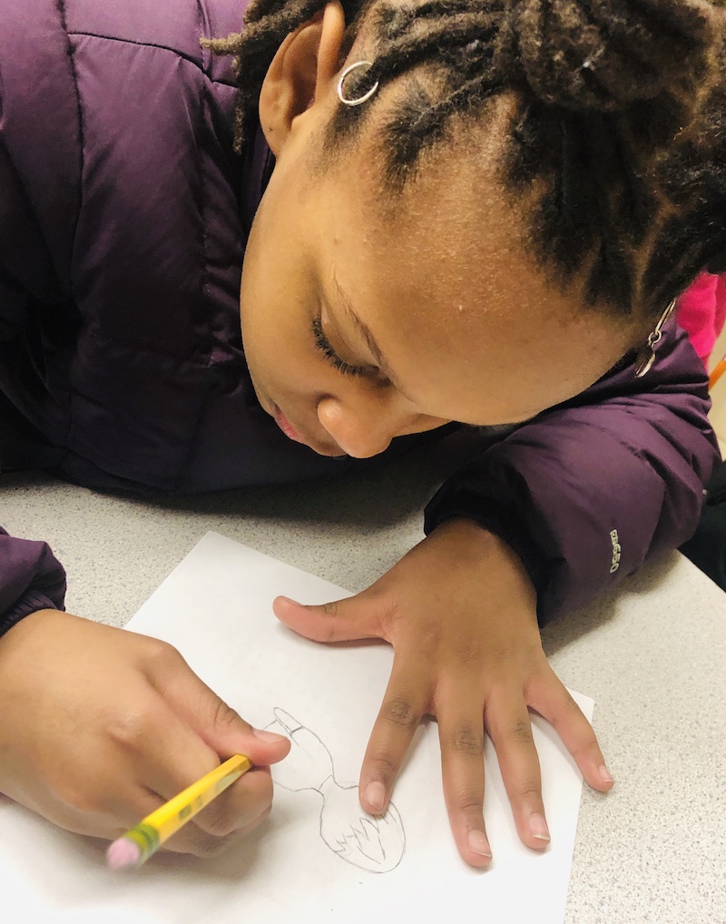 Girl Drawing