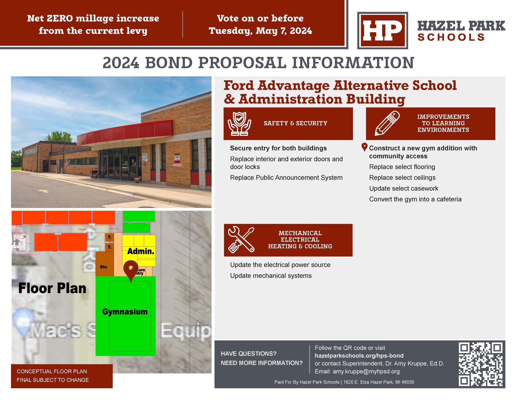 Advantage Alternative School Bond Proposal Information
