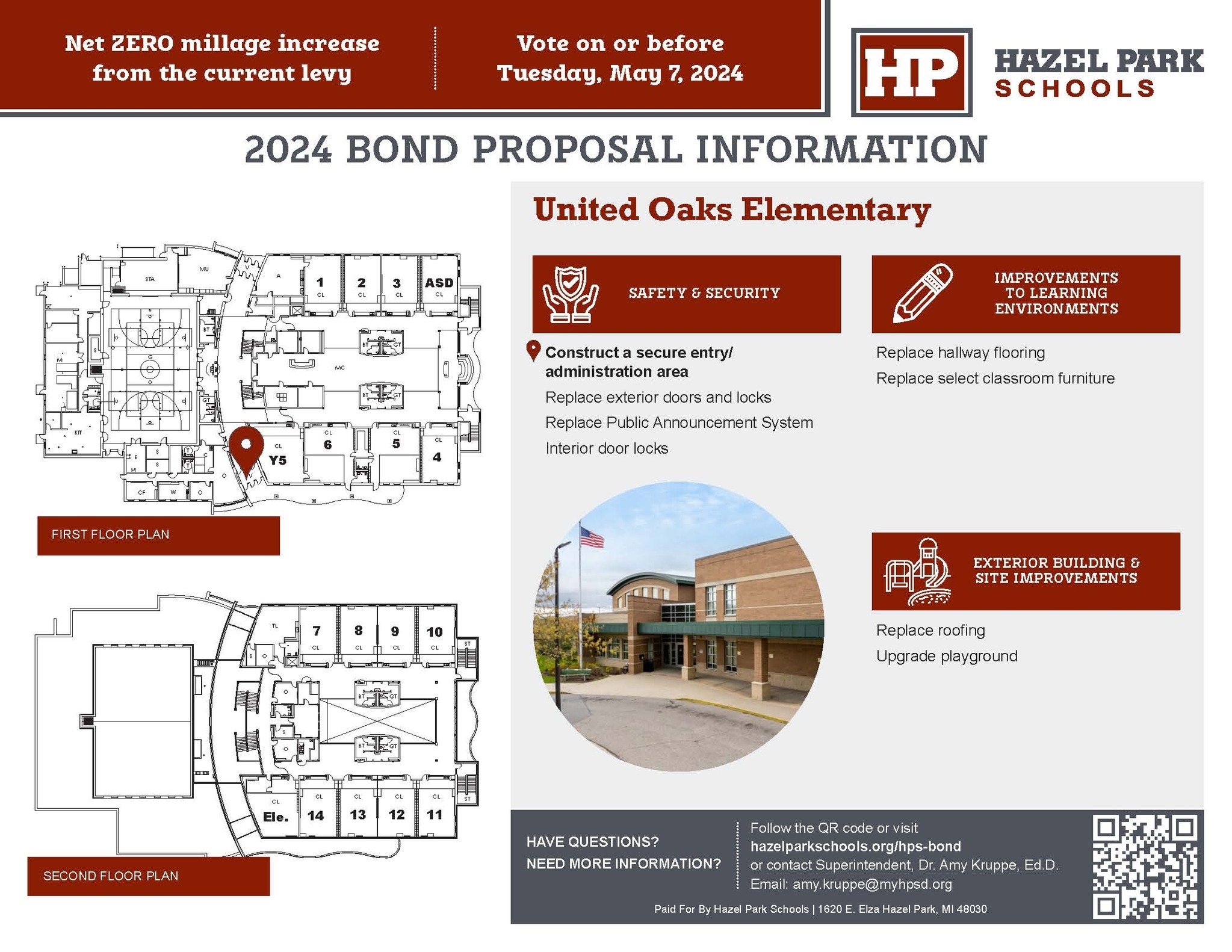 United Oaks Elementary Bond Proposal Information